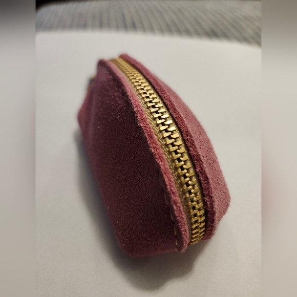 Portland Leather Pink Suede Taco Keychain Coin Pouch Keychain BNNU - Picture 4 of 5